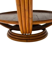 Mid-Century Modern Two-Tier Side Table In the style of Paul Frankl, 1950s